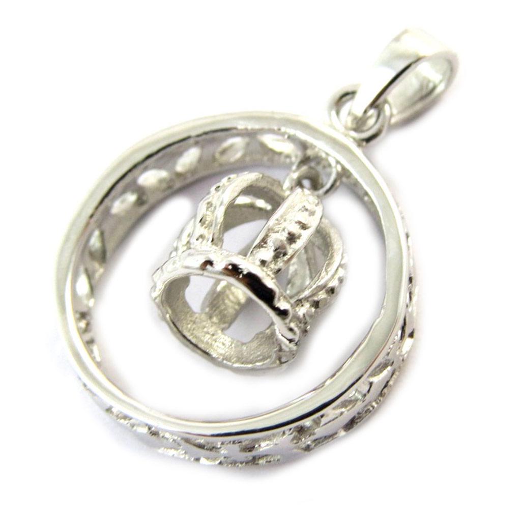 Les Trésors De Lily [C3648] - 'King' Silver Pendant