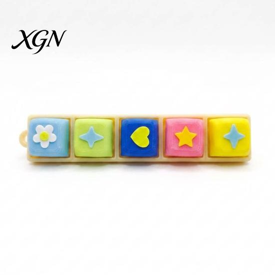 Travel-friendly Fidget Keyboard 3D Printed Toy 3/4/5/9 Keys Finger Clicker Mechanical Key Decompression Button Stress Relief Desk Feedback