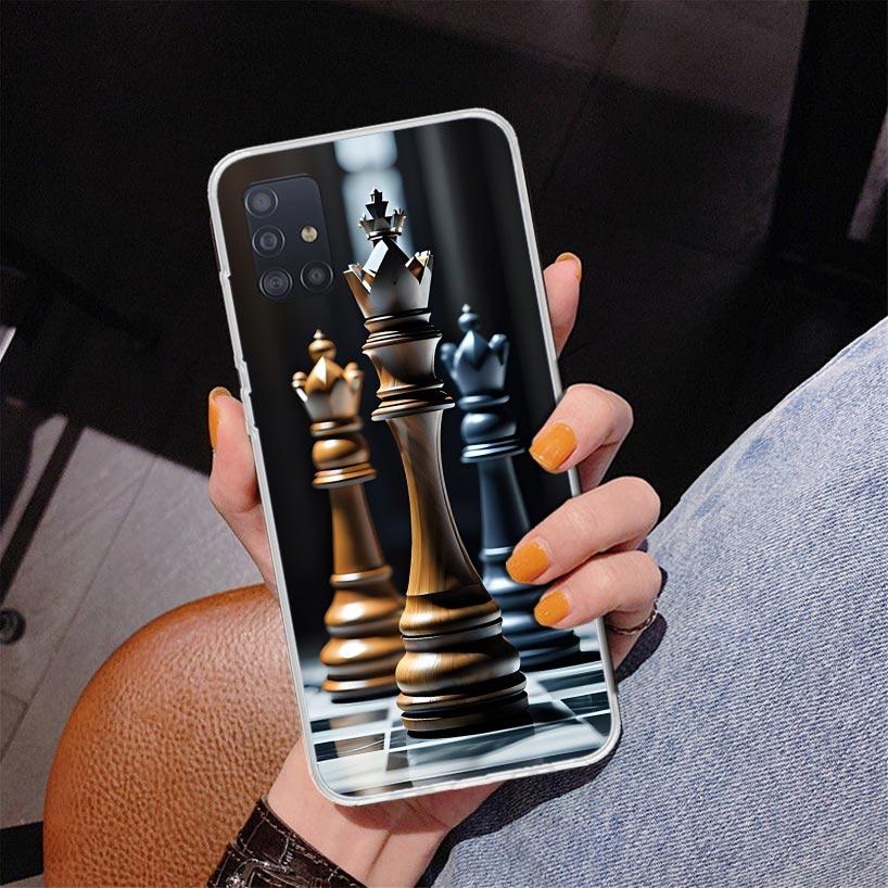 Wettkampf-Schachspiel Handyhülle Für Samsung Galaxy A52 A32 A22 A12 A51 A31 A50S A30S A20S A10S Note 20 Ultra 10 Plus S10 A72 A