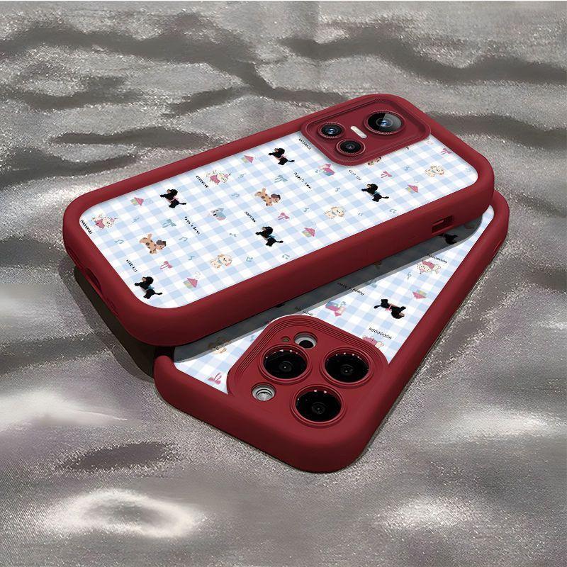 

Синий клетчатый чехол для мобильного телефона RealmeGTneo3, толстый край, высокая ценность, простой, грязеотталкивающий и противоударный. realme GTneo3