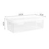 4 Pack Clear Plastic Storage Boxes With Secure Locking Lids Large Capacity For Art Supplies Organizing Home School