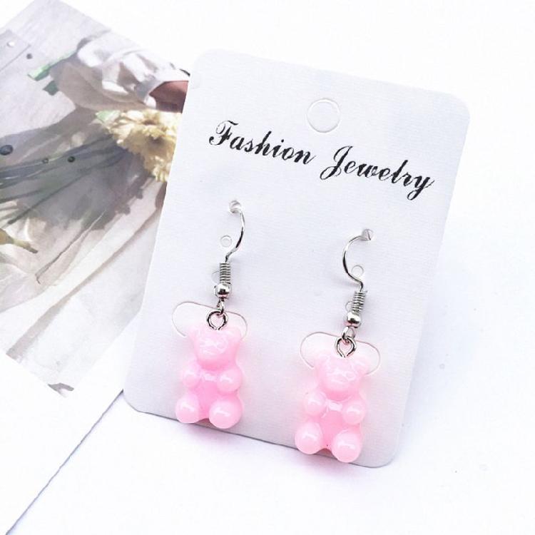 Gummy Bear Earrings1 Pair for Creative Cartoon Design Girls Birthday Festival