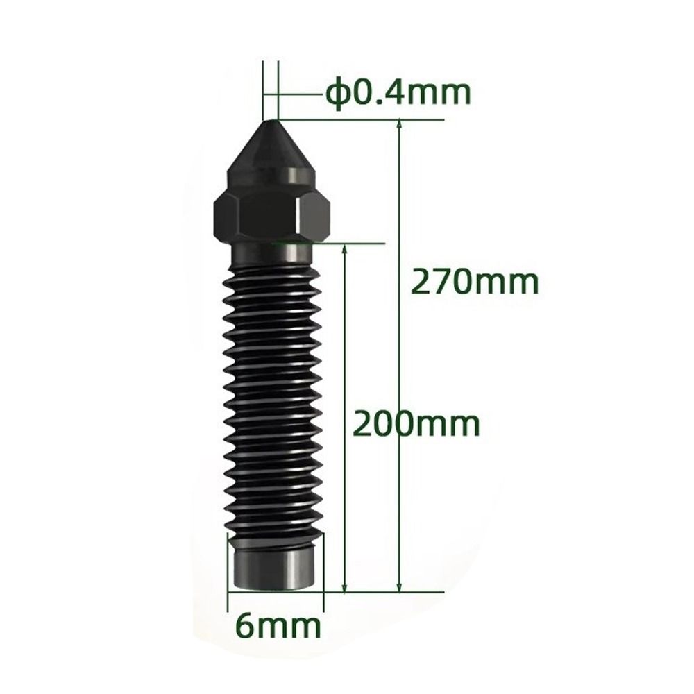 1pcs High-Speed Hotend Kit Hardened Steel 3D Printer Parts Upgrade Parts for Elegoo Centauri Carbon