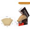 Filtre à café en papier en forme d'éventail pour verseur manuel, oreille à suspendre, jetable v02.