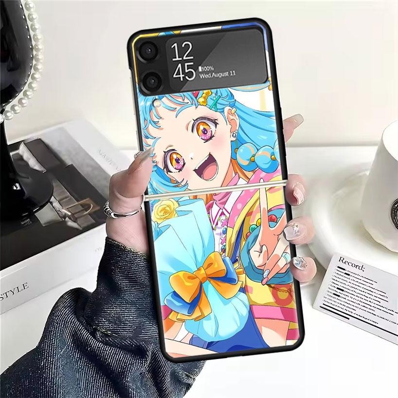 Pretty Cure Anime Cases For Samsung Galaxy Z Flip 4 5 6 7 3 Z Flip7 Flip6 Flip4 Flip5 Flip3 5G Hard Shockproof Fundas Cover