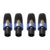 2/10x 4 Pole Audio Speaker Plugs Twist Lock Connectors Music Listening Supplies for Neutrik Speakon NL4FCGood Product