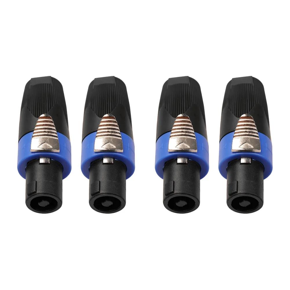 2/10x 4 Pole Audio Speaker Plugs Twist Lock Connectors Music Listening Supplies for Neutrik Speakon NL4FCGood Product