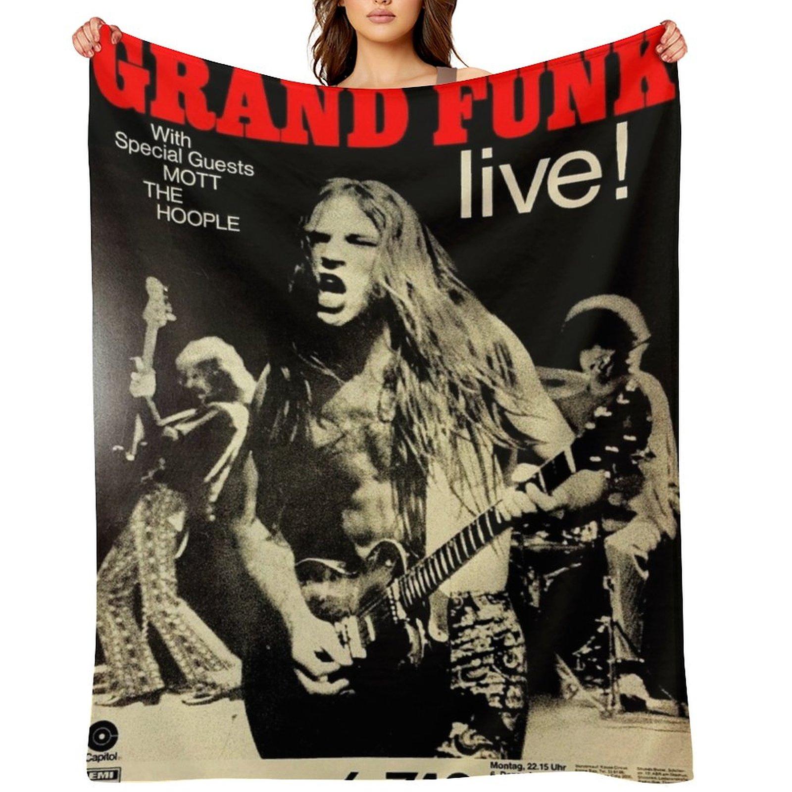 Grand Funk - Концертный плакат. Плед манга Милый Плюшевый забавный подарок Пледы 30x40in