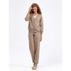 Women Knitted Tracksuit Turtleneck Sweater Casual Suit Autumn Winter 2 Piece Set Knit Pants Sporting Suit Femme Clothing