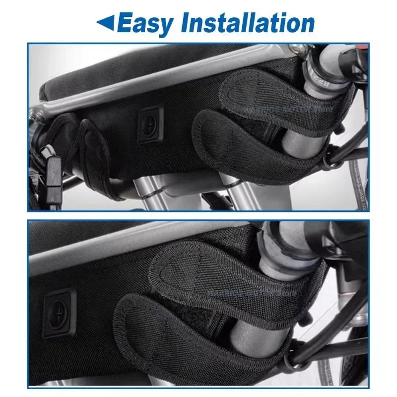 Taška na řídítka motocyklu Vodotěsná s kapsou pro uložení telefonu s dotykovou obrazovkou Cestovní úložná taška pro motocykl BMW Kawasaki Triumph