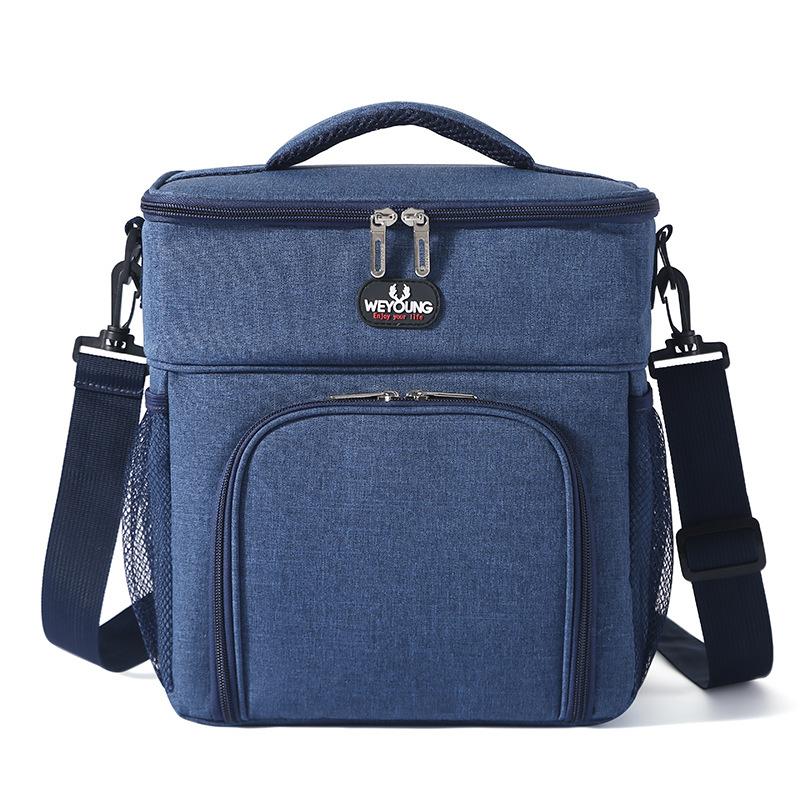 Multifunctional Double Layers Tote Cooler Lunch Bags For Women Men Large Capacity Travel Picnic Lunch Box With Shoulder Strap