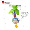 Sozzy 40cm Multi Function Baby Rattle Bell Crib Stroller Stuffed Monkey Hanging Toy Early Educationa