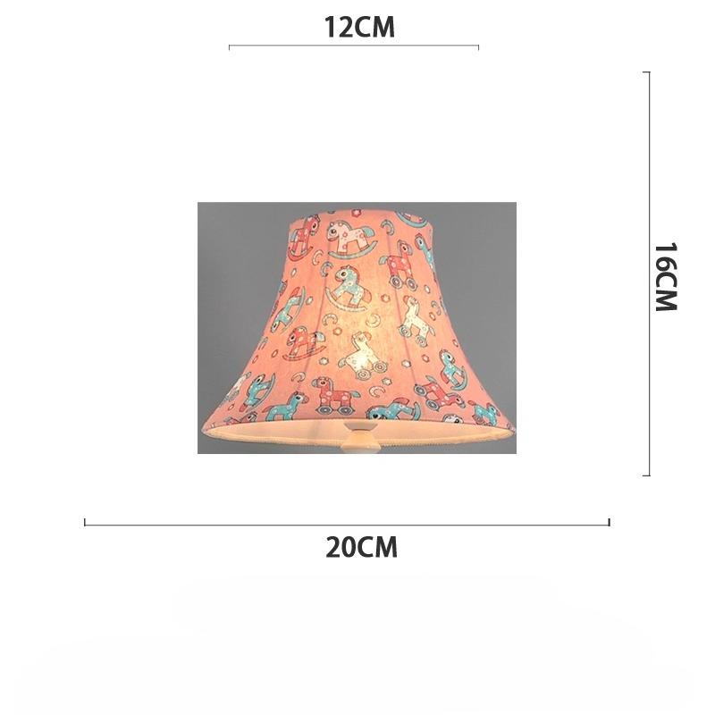Table Lamp Lampshade Shell Cover Round Cartoon Linen Lampshade for Bedside Wall Lamp Floor Lamp Fabric Lampshade Accessories