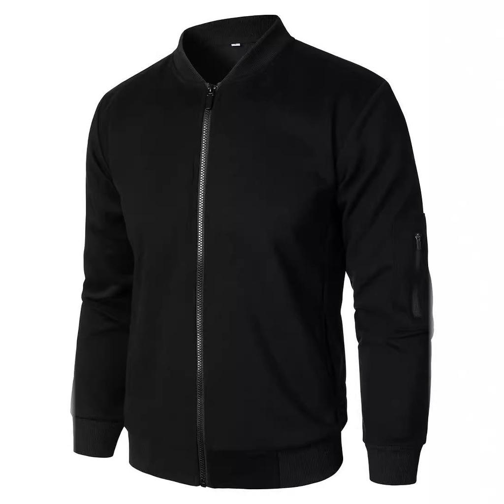 Trendy Men's Knit Zip-Up Jacket