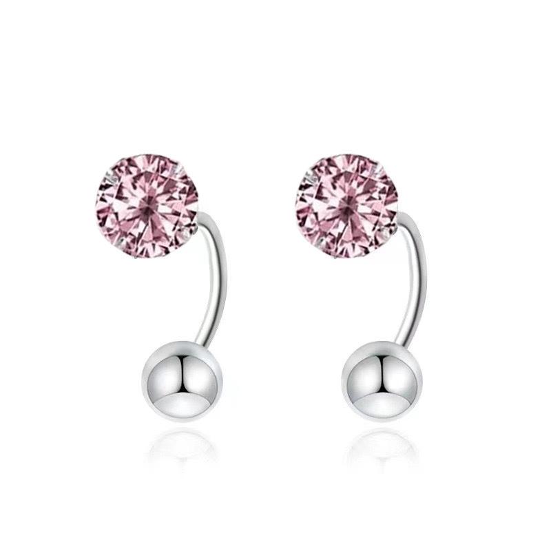 Super Shiny Ear Bone Stud Screws for Securing The Earrings for Pierced Ears. The Earrings Have Small Ear Loops.