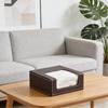 Creative Desktop Square Towel Box PU Leather Home Decor Napkin Box Paper Towel Box Home