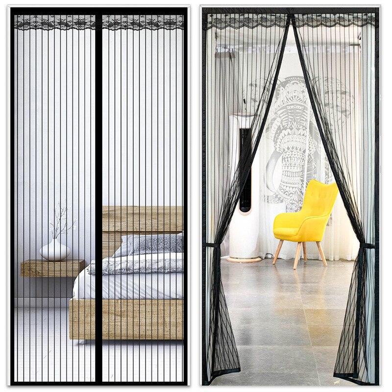 100x210CM Magnetic Door Curtain Net Door Anti Mosquito Insect Fly Bug Curtains Automatic Closing Door