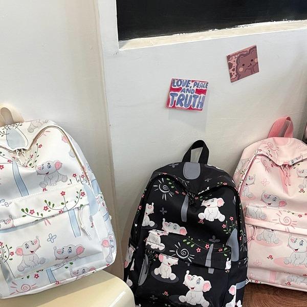 Schoolbag1011 school season summer new high print baby elephant pattern casual fashion backpack