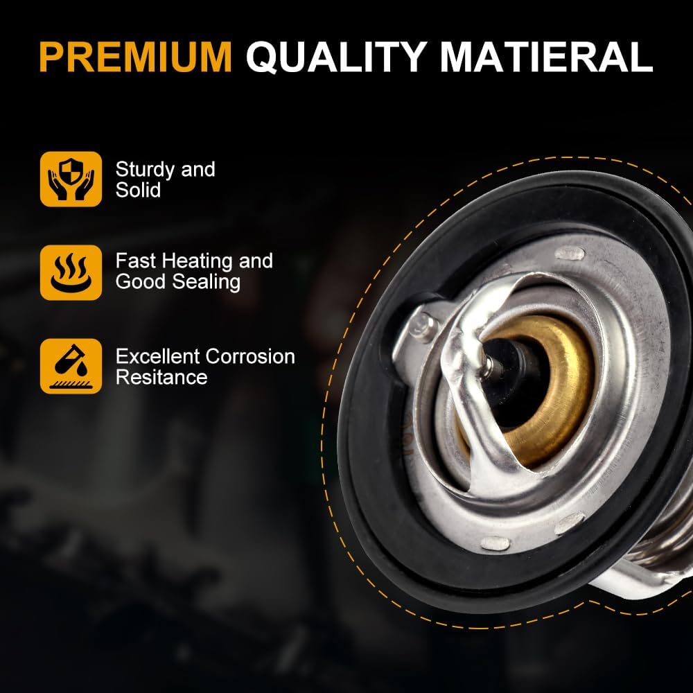 ROADFAR Engine Coolant Thermostat 19301-PAA-306 Fits for Honda Civic 1992-2003, for CR-V 1997-2001, for Accord 1990-2002 Thermostat Housing Assembly