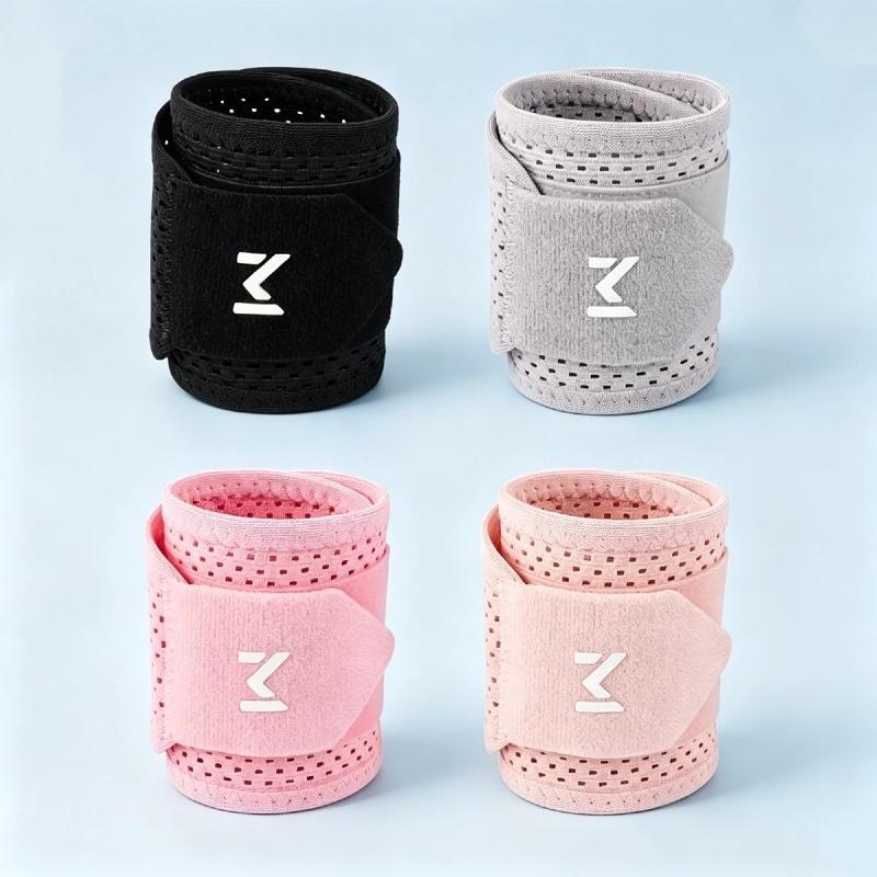 1Pcs Black Weightlifting Wristband Adjustable Wrist Strap Sports Wrist Support Brace For Men & Women Badminton Tennis Gym