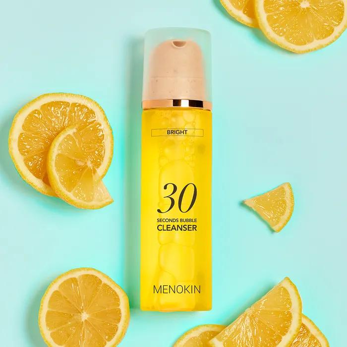 Menokine 30 second bubble cleanser bright