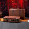 Vintage Wooden Suitcase Multi-Functional Retro Storage Box Retail Displays & Prop Staging | Handheld Decorative Trunk