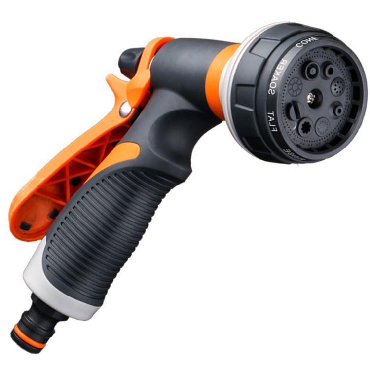 

2021 Новая модернизированная многофункциональная автомойка спрей высокого давления для полива сада, насадка для полива, душ для домашних животных, набор для душа, соединение водопроводных труб оранжевый