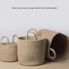 Spacious Handwoven Cotton Rope Basket Delicate Cotton Rope Large Woven Basket Versatile Home Organization Stand Holder