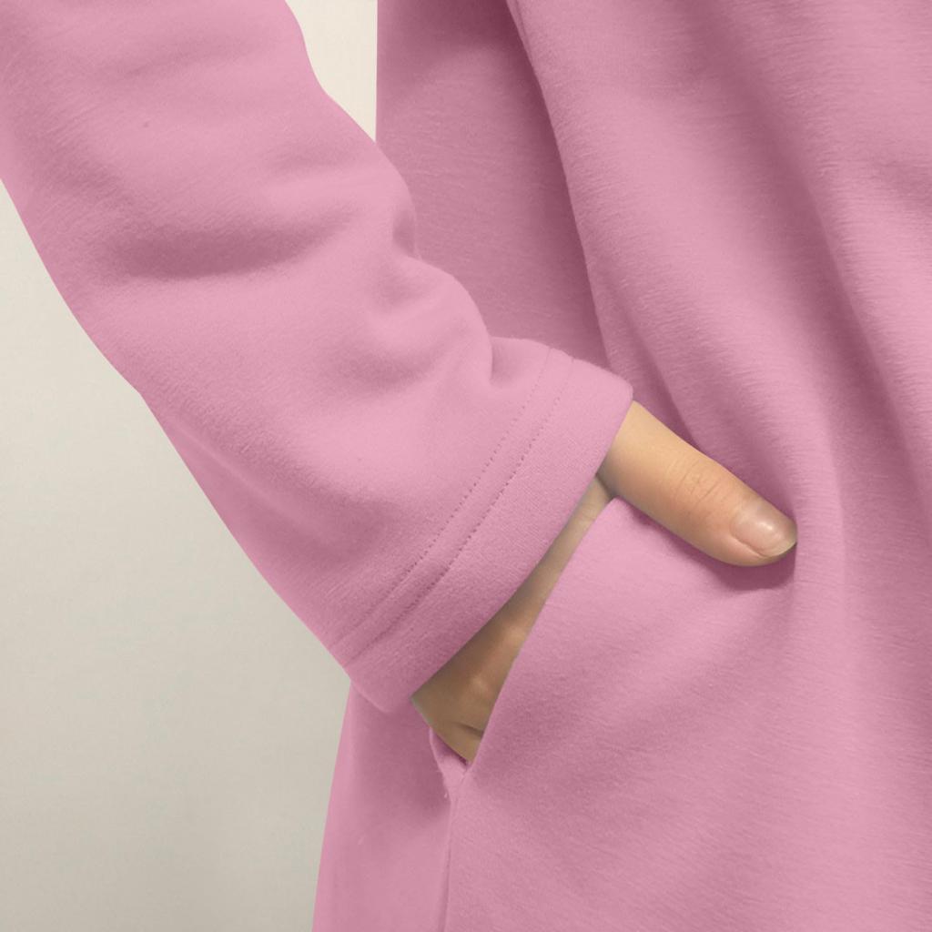 Women's Fashionable Solid Color Long Sleeved Casual Pullover Sweatshirt Top