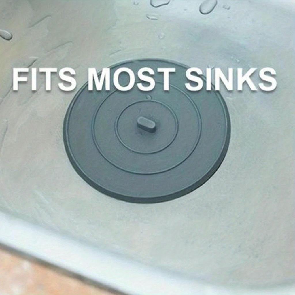 1pc Silicone Bathtub Stopper | Flat Suction Sink Stopper, Hair Stopper, Corrosion Resistant - TIGERPOWER