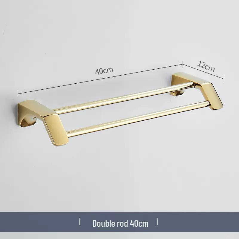 Stainless Steel Wall-Mounted Double Towel Rack