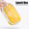 Microwave Safe Collapsible Food Container Capacity Bento Lunch Box Portable Food Storage  Picnic