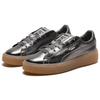 PUMA Basket Platform Luxe Silver Womens 366687-01