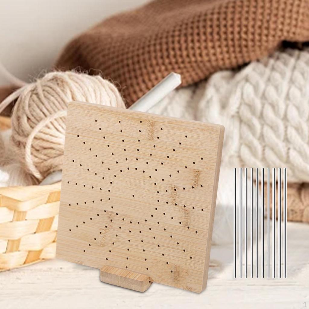 Häkel-Blockierbrett und 10 Stecknadeln