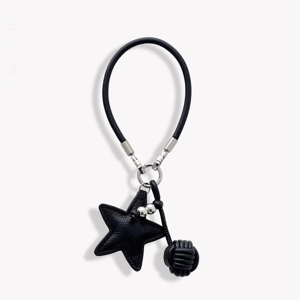 Pvc Leather Phone Lanyard With Star Pendant For Women And Men