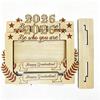 2026 Graduation Decoration Photo Frame, Season Theme, Wood Carving with Stable Multi-style Frame Base Memory Gift for Parties And Commemorations