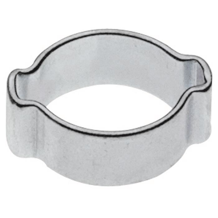 Collier de serrage à 2 oreilles 7 mm en acier inoxydable