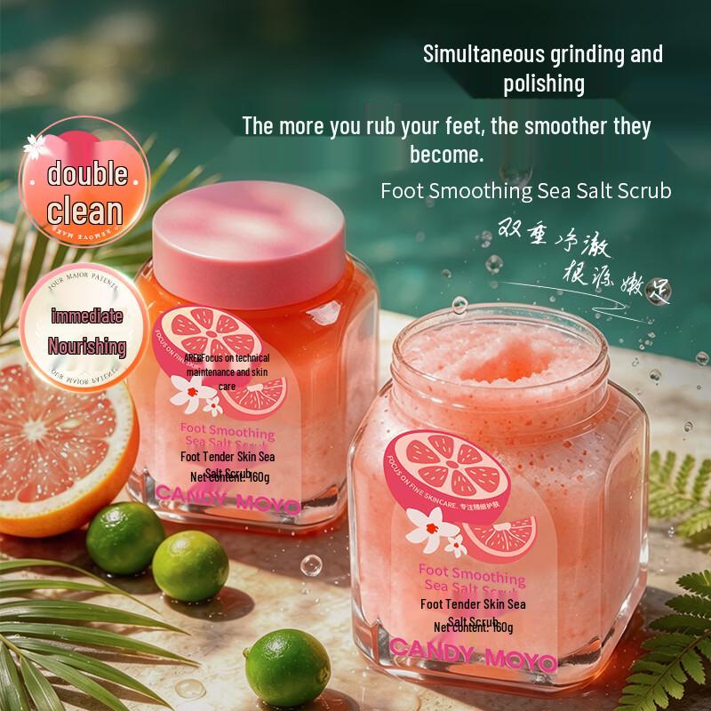 CandyMoyo Sea Salt Foot & Body Exfoliating Scrub