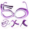 1 Pair of 50th Birthday Eyeglasses Rhinestone Number Glasses Celebration Party Favors for Adults