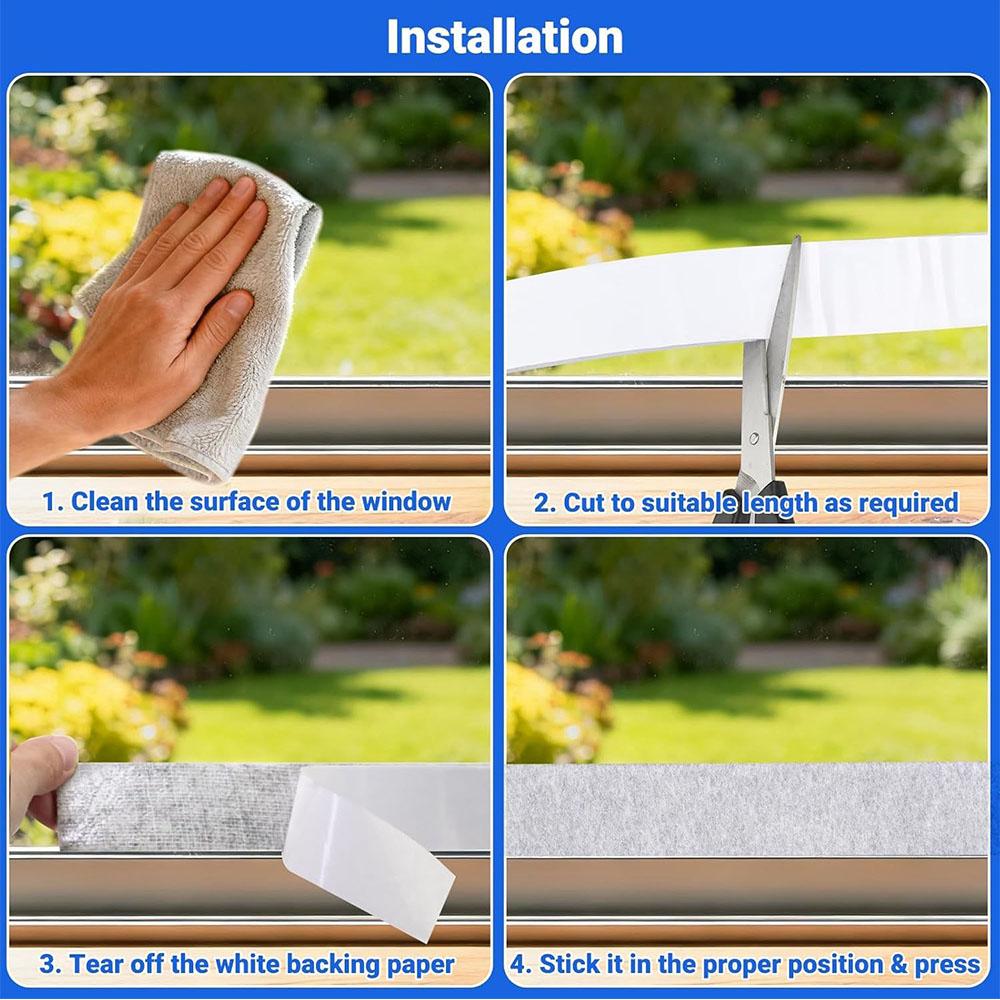 Kondenswasser-Absorberstreifen für Fenster, zum Aufsaugen von Wasser und Trockenhalten