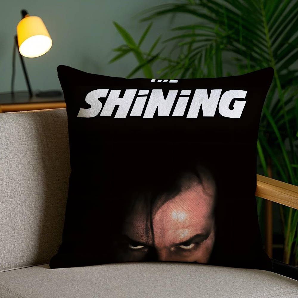 Horror Movies The Shining-S Pillow Case Anti-dustmite Pillowcase Invisible Zipper Silky Short Plush Sofa Cushion Cover