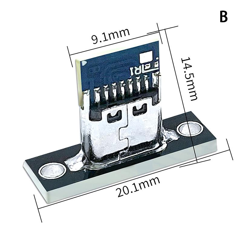 1Pcs Type-C Female Connector Jack Charging Port Usb 3.1 Type C Socket With Fixing Plate