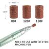 100 Pezzi Punte per Fresa Unghie Bande Abrasive Per Fresa Unghie Lima Smerigliatrice Set Per Unghie Acriliche Rimozione Gel Strumenti Pedicure HMM