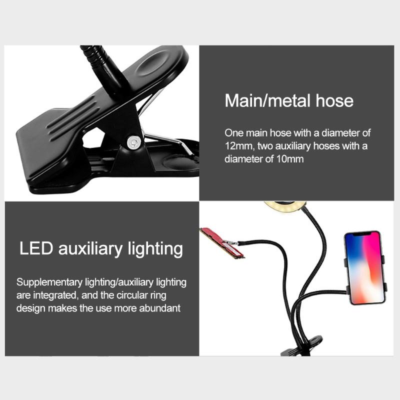 10X LED Magnifying Lamp 360°Flexible Adjustable Gooseneck Magnifier Light for Reading Craft Close Work