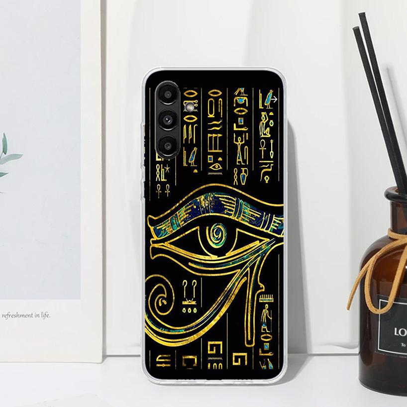Sacred Eye of Horus Egypt Fresco Phone Case For Samsung Galaxy A17 A37 A57 A16 A26 A36 A56 A15 A25 A35 A55 A14 A24 A34 A54 A13 A