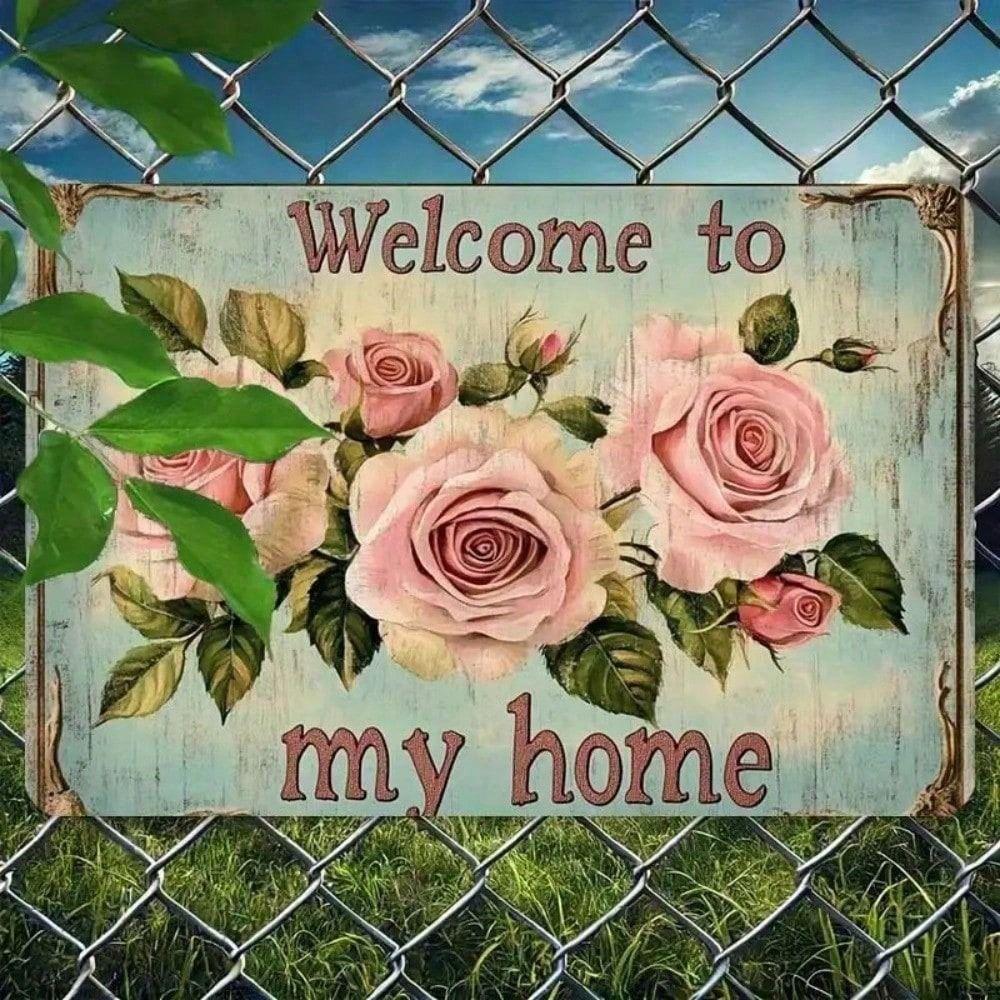 Винтажное Металлическое Настенное Искусство Знак «Добро Пожаловать Домой», Joom Домашний Декор