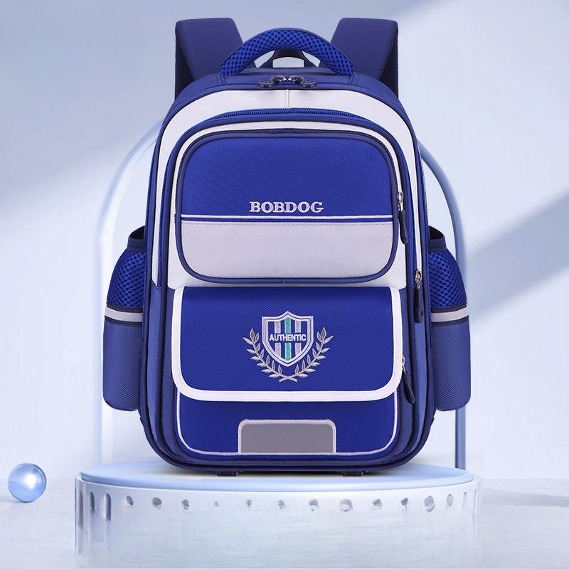 

6-12 Years Old Primary School Students British Style School Bag 1-6 Grade Waterproof Ridge Protection Luminous Large Capacity Simple Backpack Small королівський синій колір