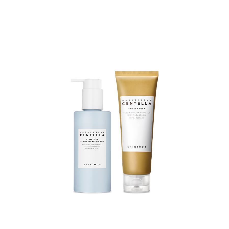 [Hypoallergenic Cleansing Set] Hyalu-Cica Gentle Cleansing Milk 200ml + Centella Ampoule Foam 125ml