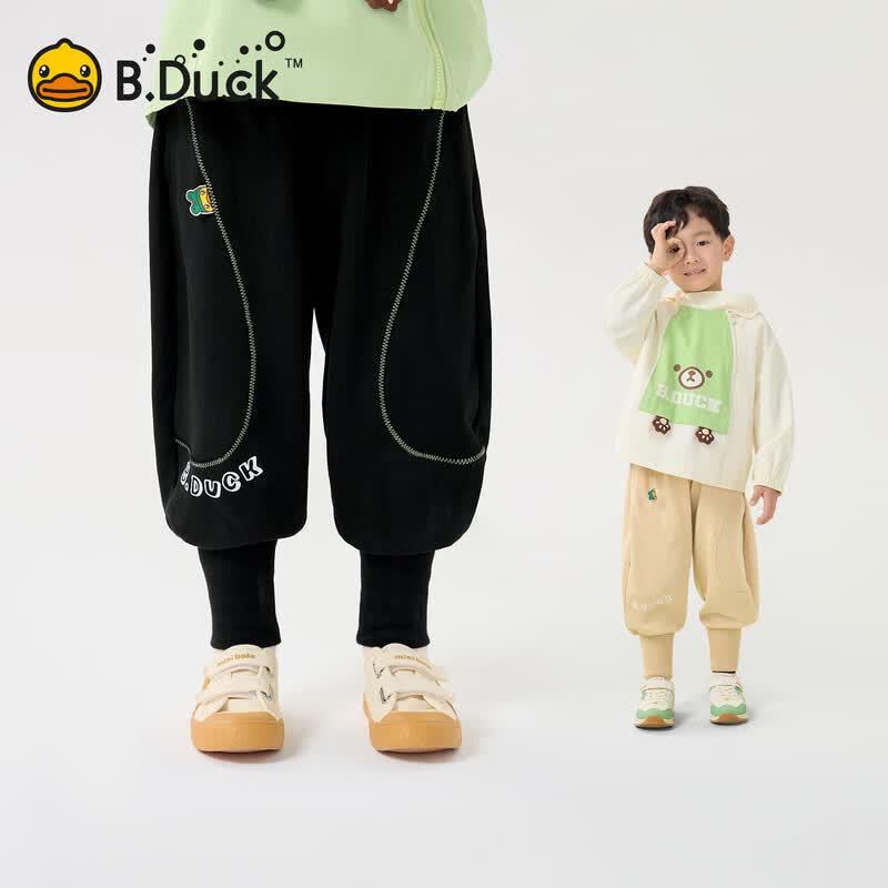 B.Duck Boys Cuffed Sweatpants 110CM чёрный