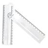 Multifunctional ruler can replace straightedge, protractor, compass, draw arcs, parallel lines, measure line thickness and font